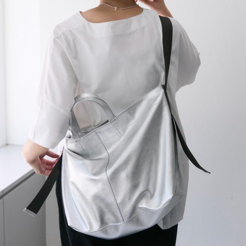 色追加！ワイドテープトートバッグ Lサイズ《A4サイズ対応/牛革/ユニ