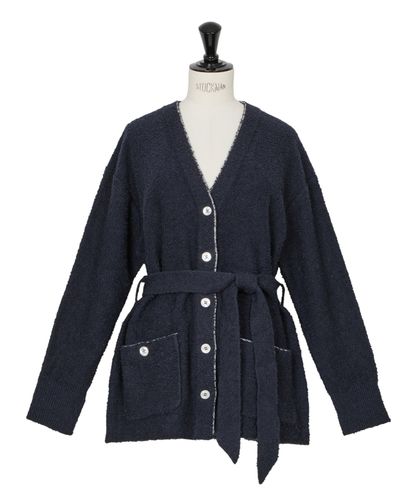 セットアップ対応商品】スーパージロン襟付き カーディガン|ANAYI