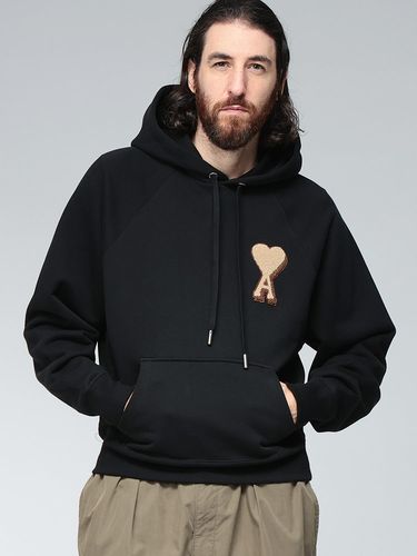 AMI PARIS (アミパリス) ロゴパッチ クルーネック トレーナー Ami de