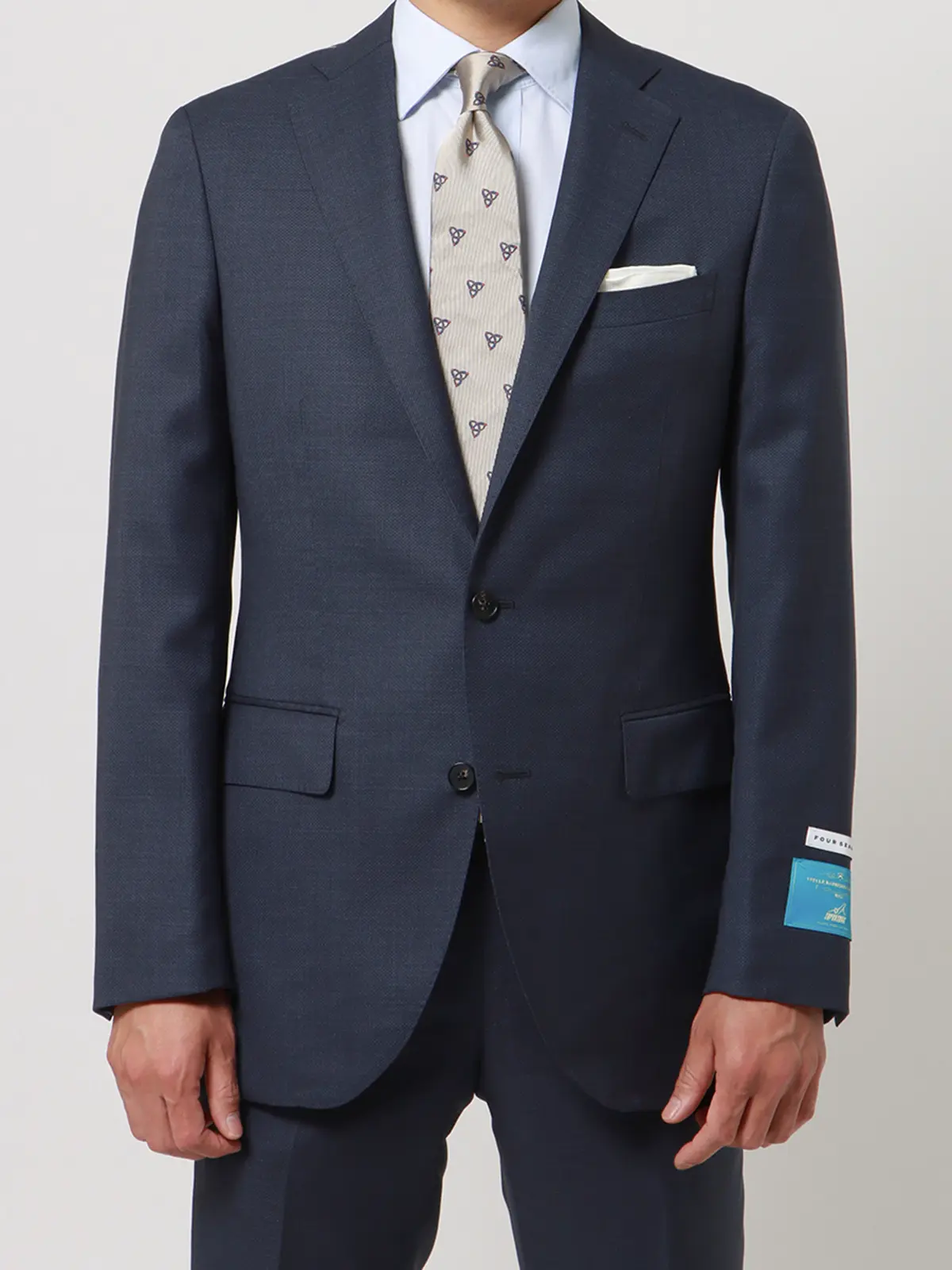 スーツ／2つボタン／CANONICO／SUPERSONIC／マイクロパターン／CH22