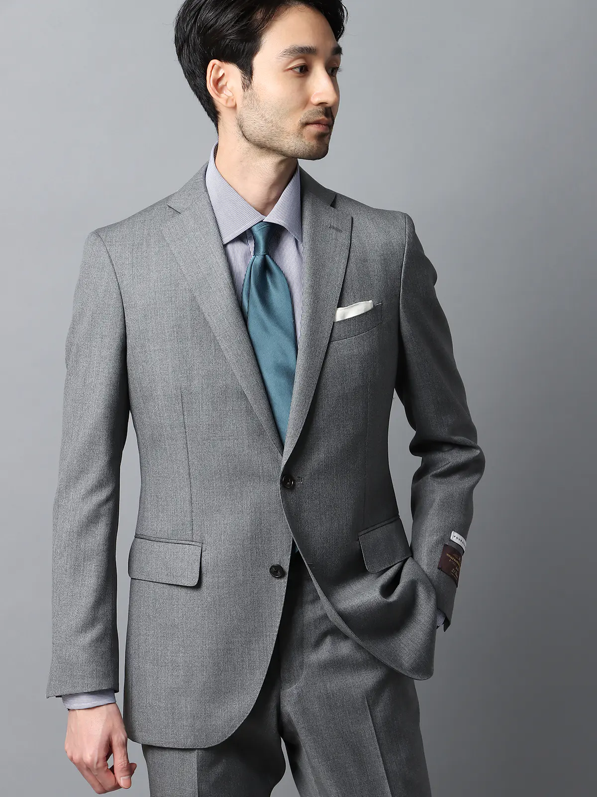 スーツ／2つボタン／CANONICO／21μPRUNELLE／無地／CH22 | SUIT SQUARE