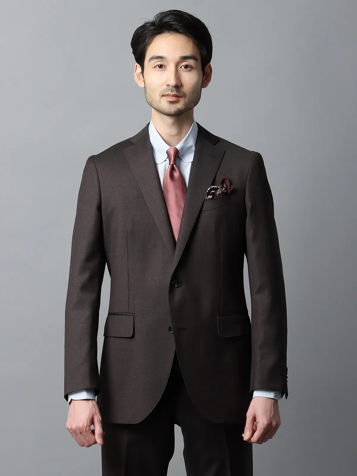 スーツ／2つボタン／CANONICO／21μPRUNELLE／無地／CH22 | SUIT SQUARE