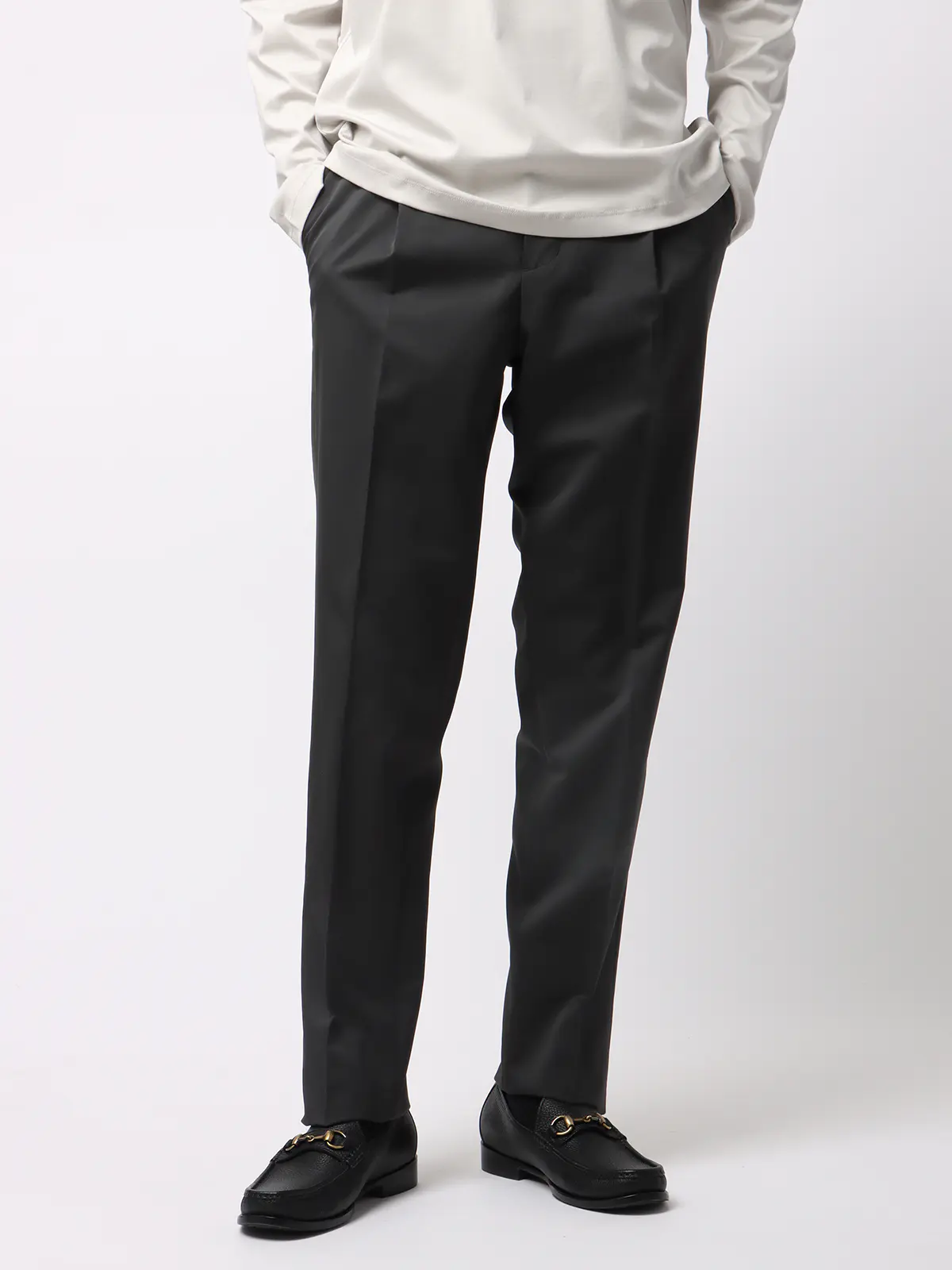 タックイージーパンツ／CANONICO／OFFLIMITS／ストレッチ／無地 | SUIT