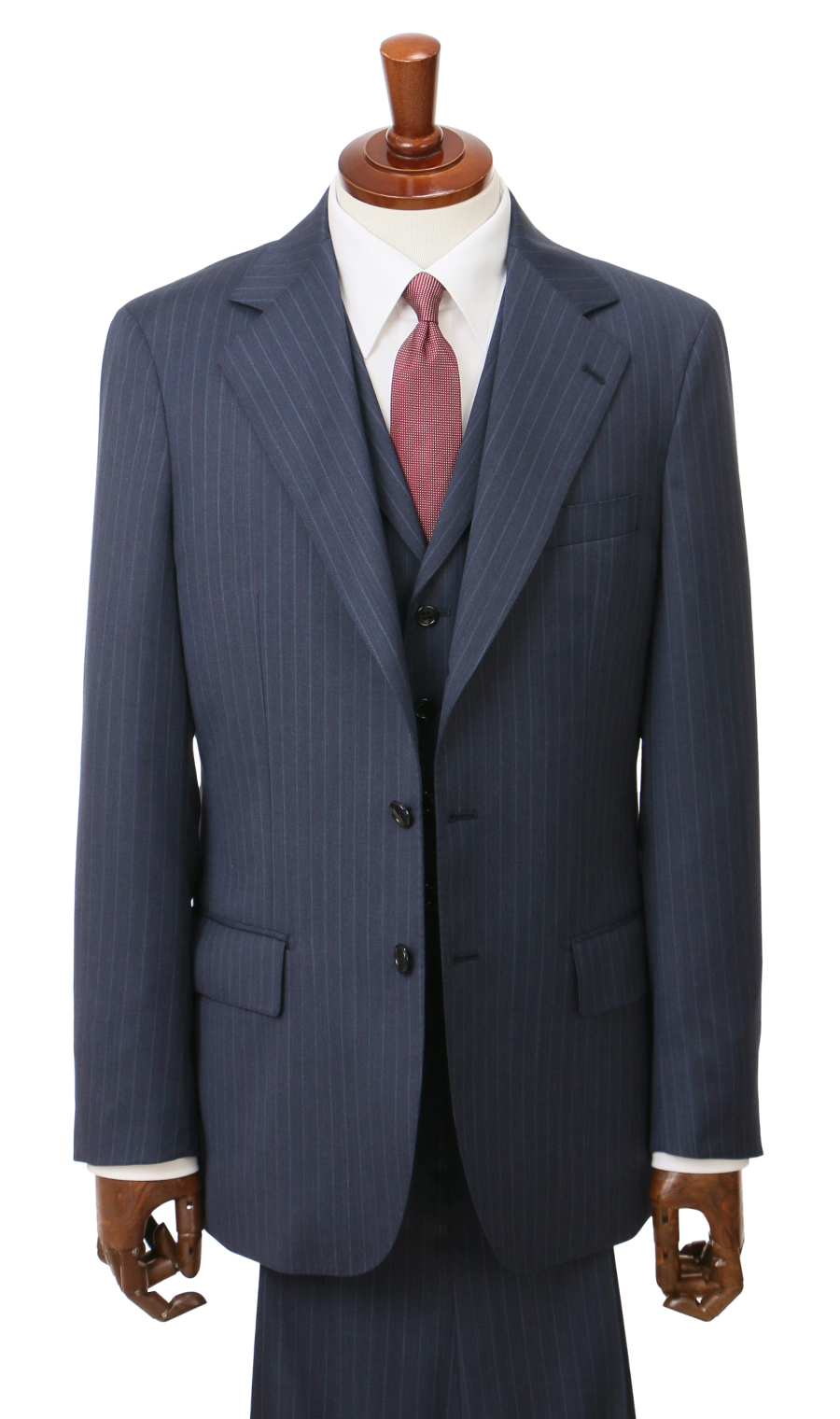 スタイリッシュスーツ【3つボタン段返り】【スリーピース】 (156001-23