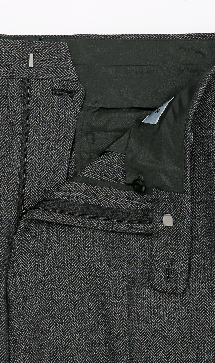 スタイリッシュスラックス【ツイード】【セットアップ着用可】【裾上げ