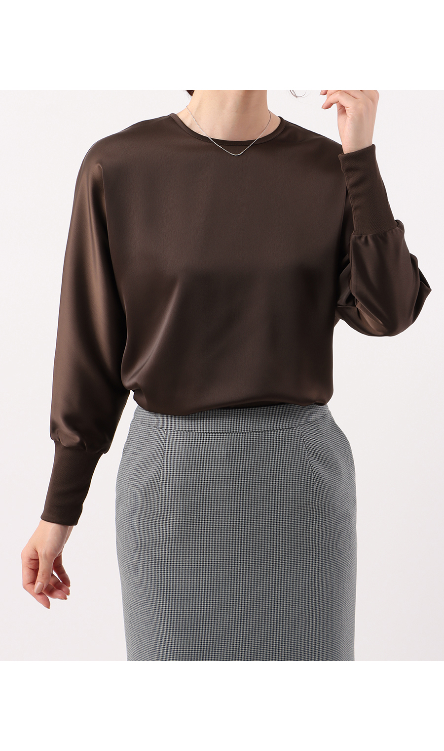 ドルマンスリーブブラウス【長袖】 (ABL24151-43) | ANCHOR WOMAN