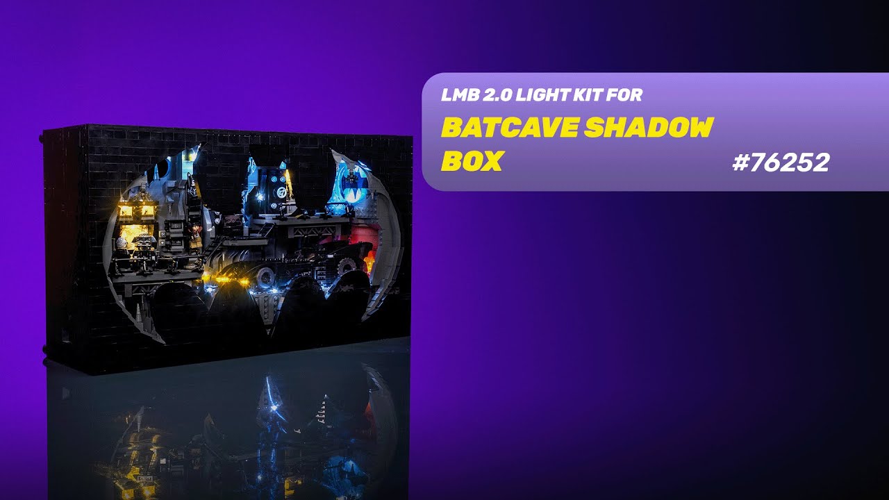 Light Kit for LEGO® Batcave™ – Shadow Box #76252 – Light My Bricks USA