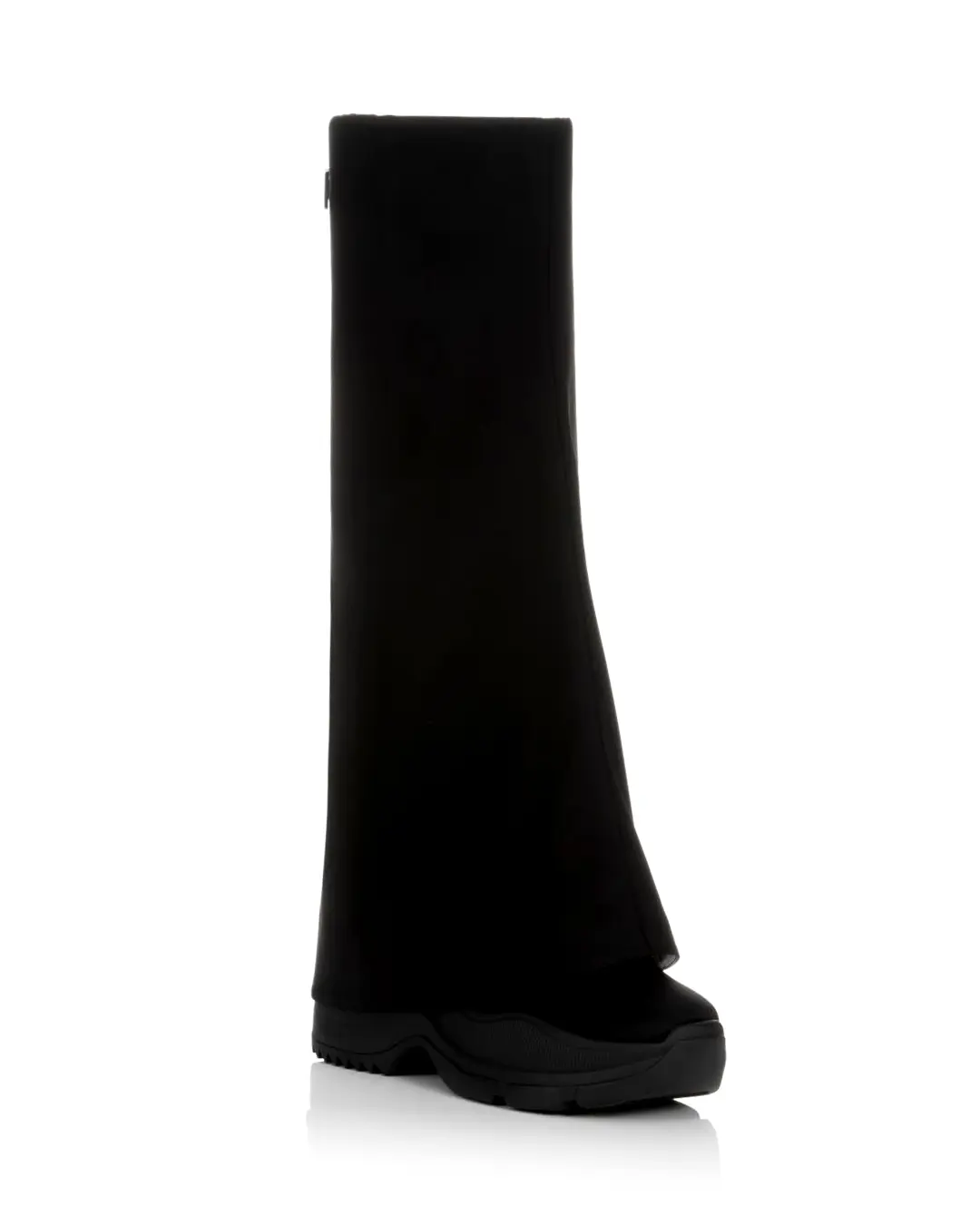 YELLO / TOKYO BLACK FOLD OVER LONG BOOTS