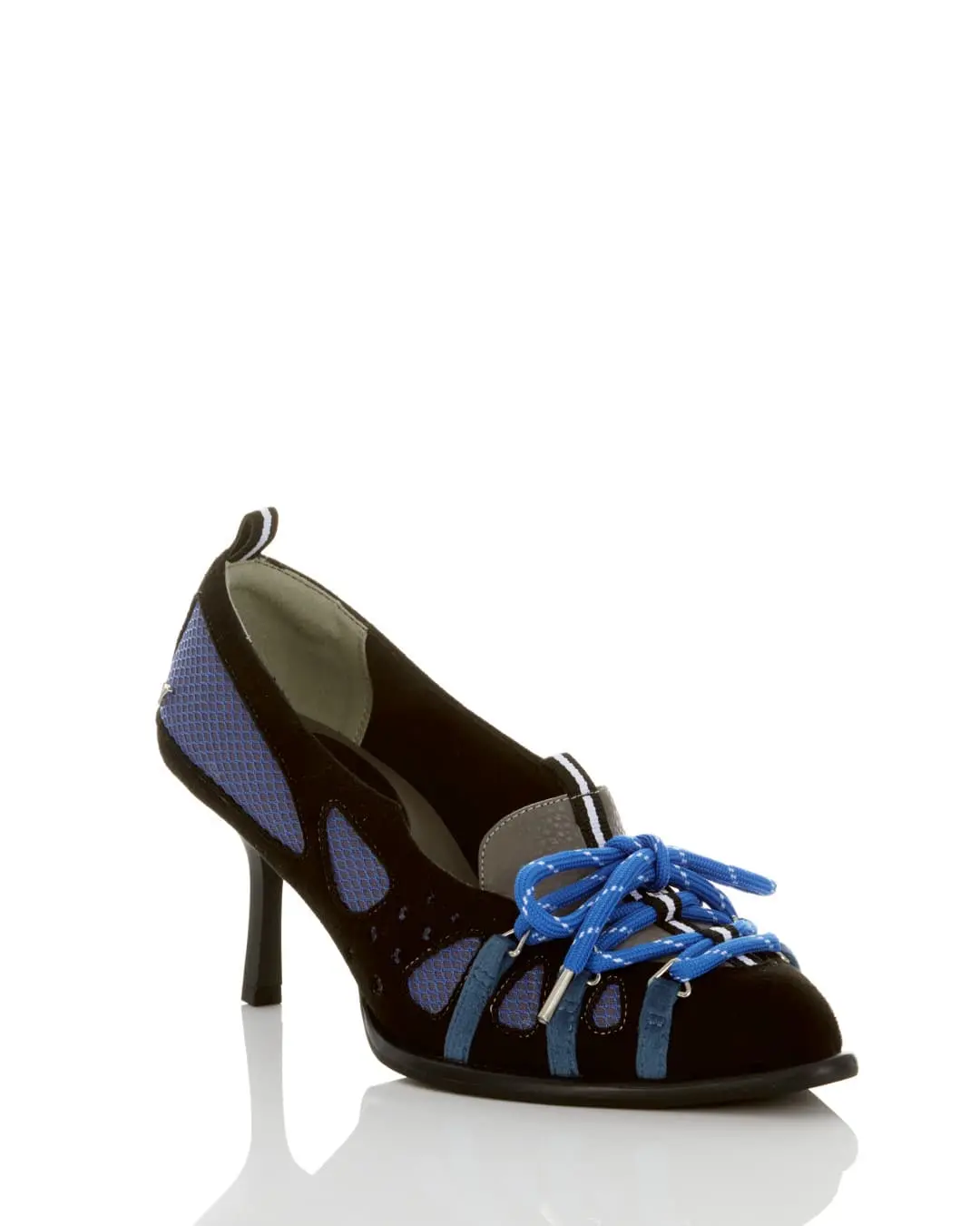 YELLO / AZURE SNEAKER HEELS