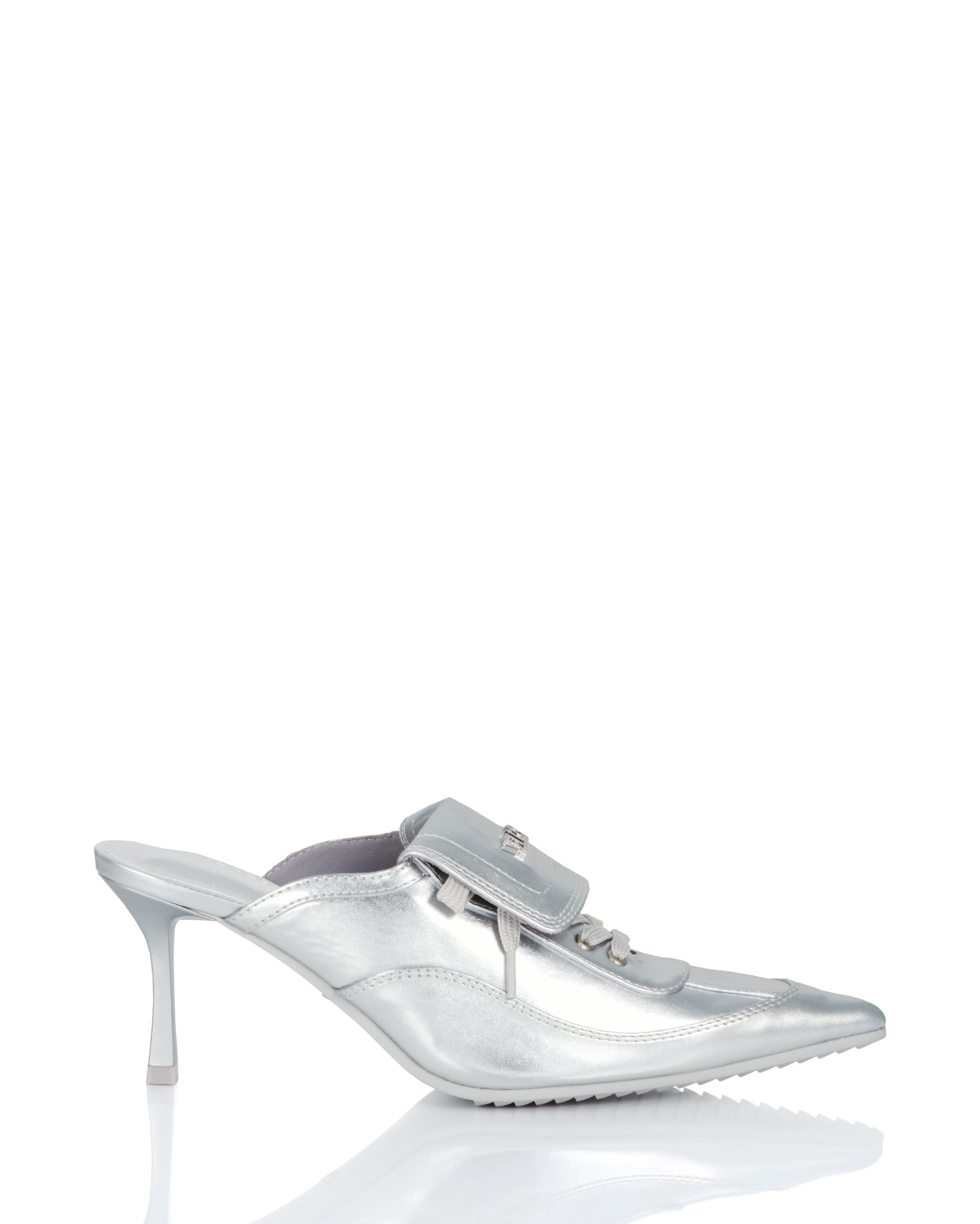 YELLO スニーカーミュールSTEEL SNEAKER MULES シルバー