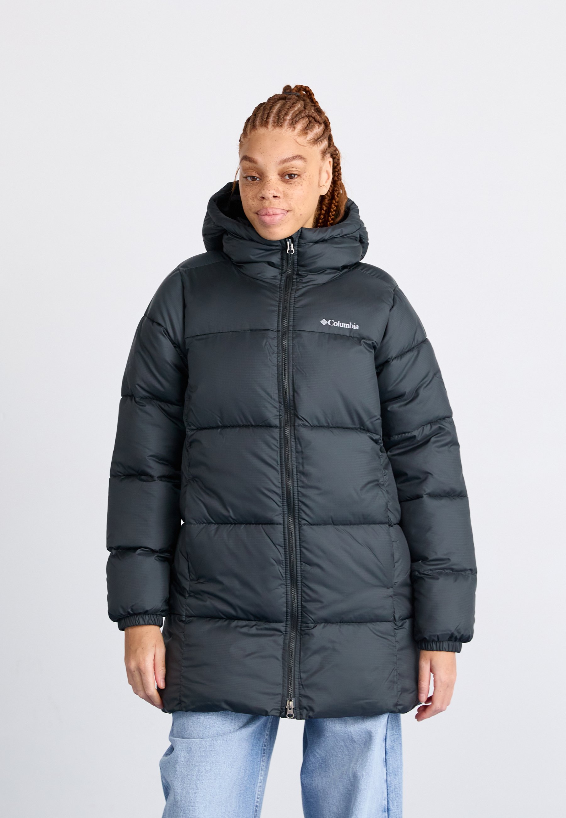 Columbia PUFFECT™ II MID HOODED - Winter coat - black - Zalando