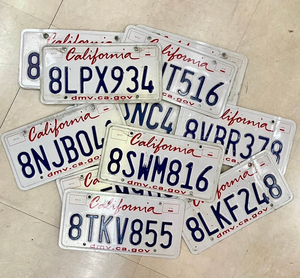 カリフォルニア州 リップスティック 現行 ライセンスプレート ナンバー