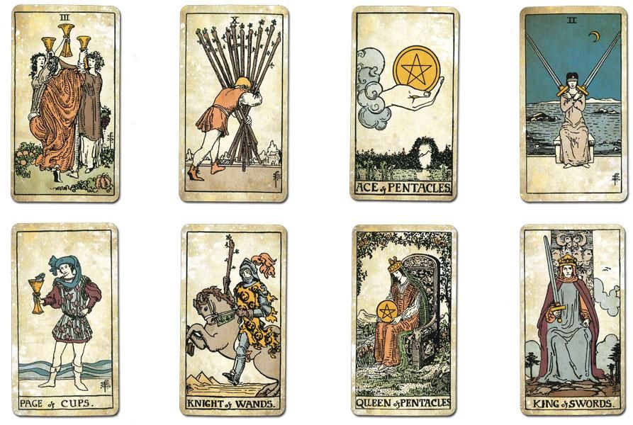 アンティークなライダー版タロット】 タロット・ヴィンテージ