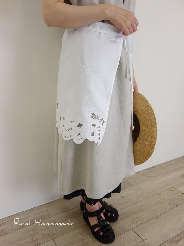 値下げ終了！希少 フランス アンティークレースエプロン 値下げ終了