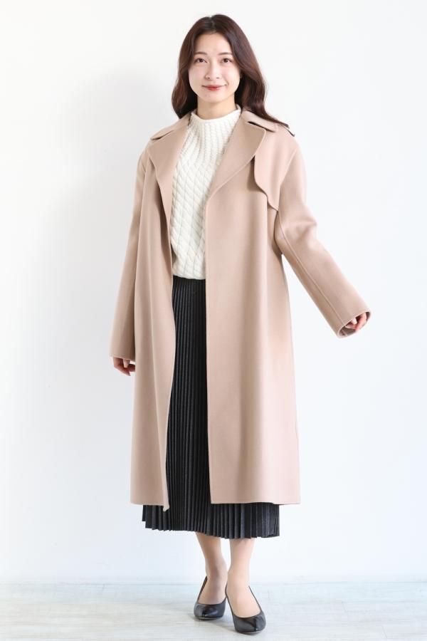 Theory(セオリー) LUXE NEW DIVIDE WRAP TRENCH PALOMINO - YAMAROKU