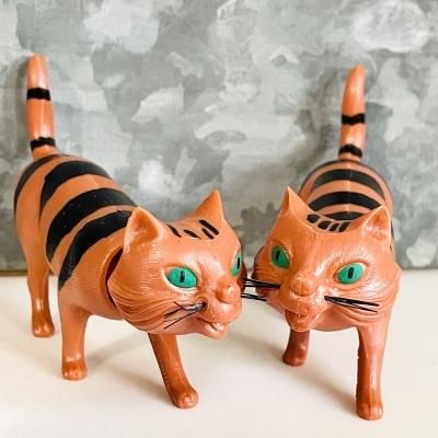 BREBA 】ボビングアニマル ドイツ製首振り人形|歩きネコ 茶トラ猫 - La