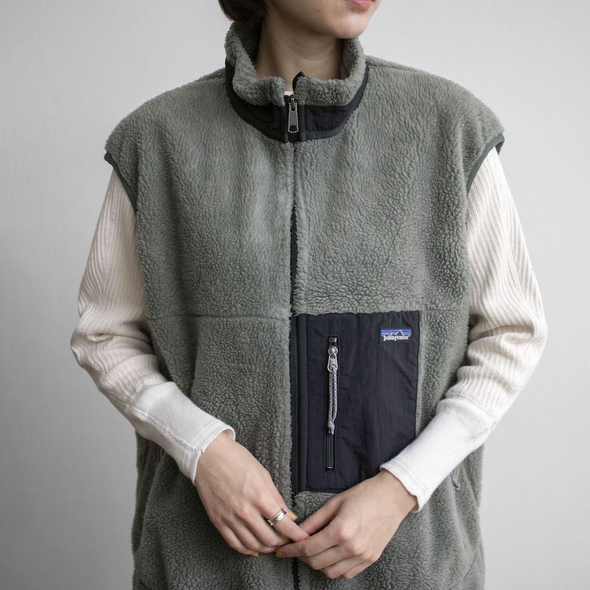 レディース] 1999s USA製 パタゴニア レトロXベスト パイル グレー