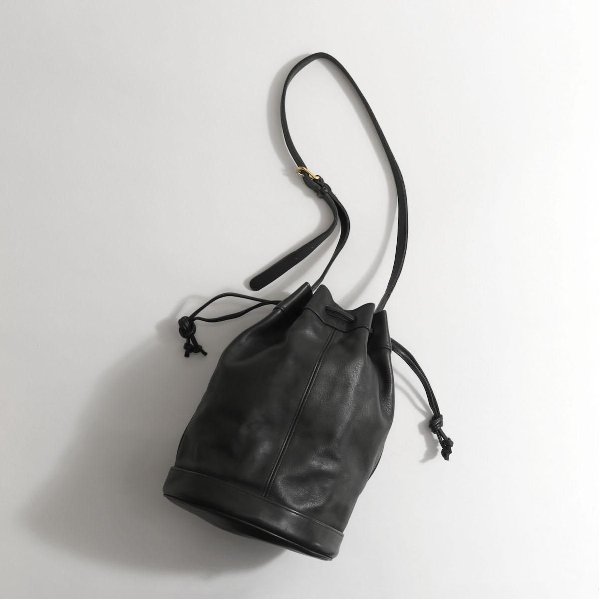 レディース] 1990s USA製 オールドコーチ 巾着バッグ ブラック [COACH