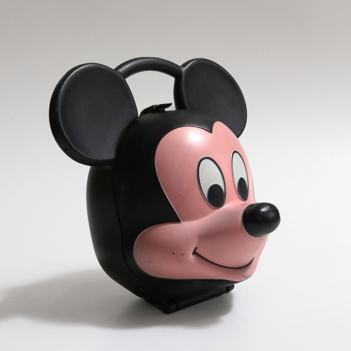 1980sヴィンテージミッキーマウスフェイスランチバッグ|水筒付き