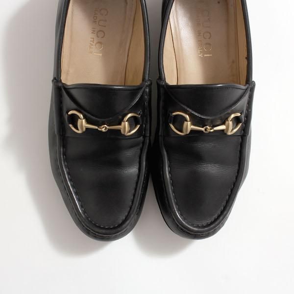 レディース] グッチ ホースビットローファー レザー ブラック [GUCCI