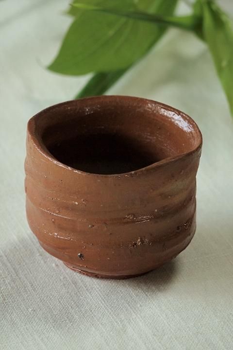 NEW! 備前焼の酒器を楽しむ 作家1点もの・緋襷ぐい呑み