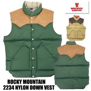ウエアハウス WAREHOUSE ロッキーマウンテン ダウンベスト 2234 ROCKY