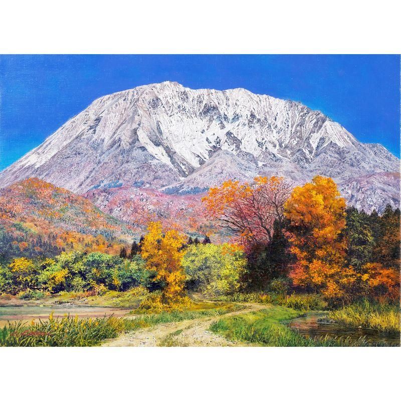 葛西俊逸 「秋光（伯耆大山）」 油彩P8号 - 一枚の繪オンラインショップ