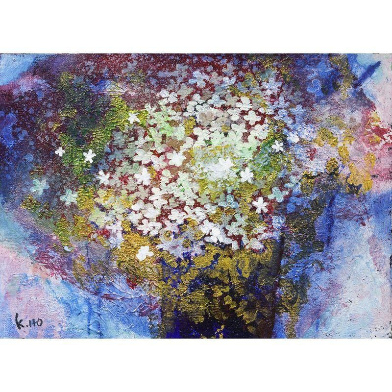 伊藤久美子 「夜の花」 油彩4号 - 一枚の繪オンラインショップ