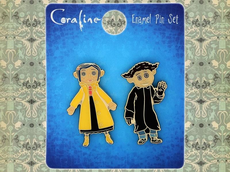 コララインとボタンの魔女Coraline エナメルピン/コラライン&ワイビー