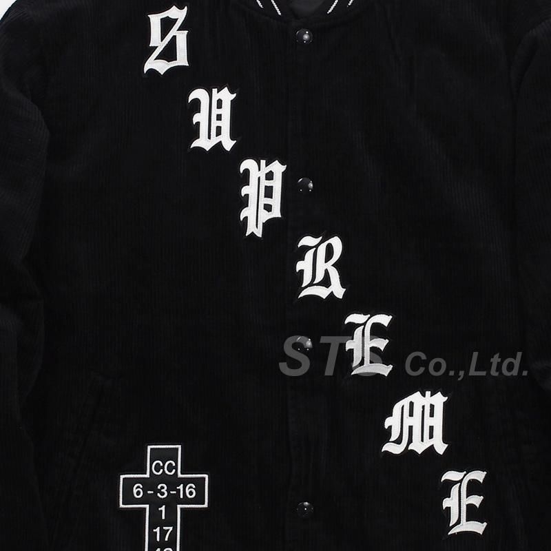 Supreme - Old English Corduroy Varsity Jacket - UG.SHAFT