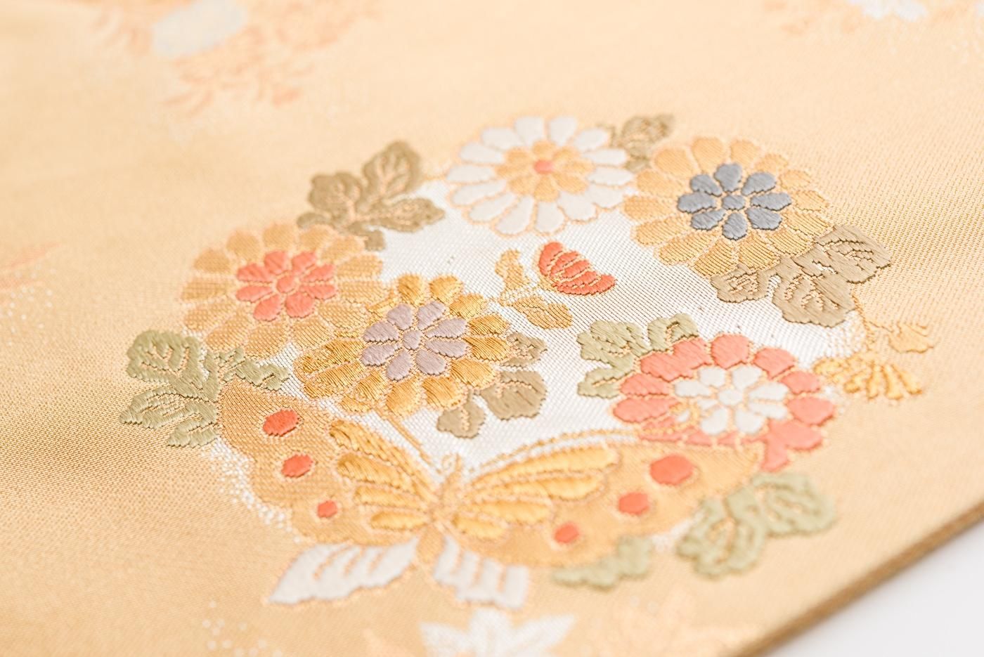 袋帯○鳳凰と花丸模様 - からん::アンティーク着物・リサイクル着物の