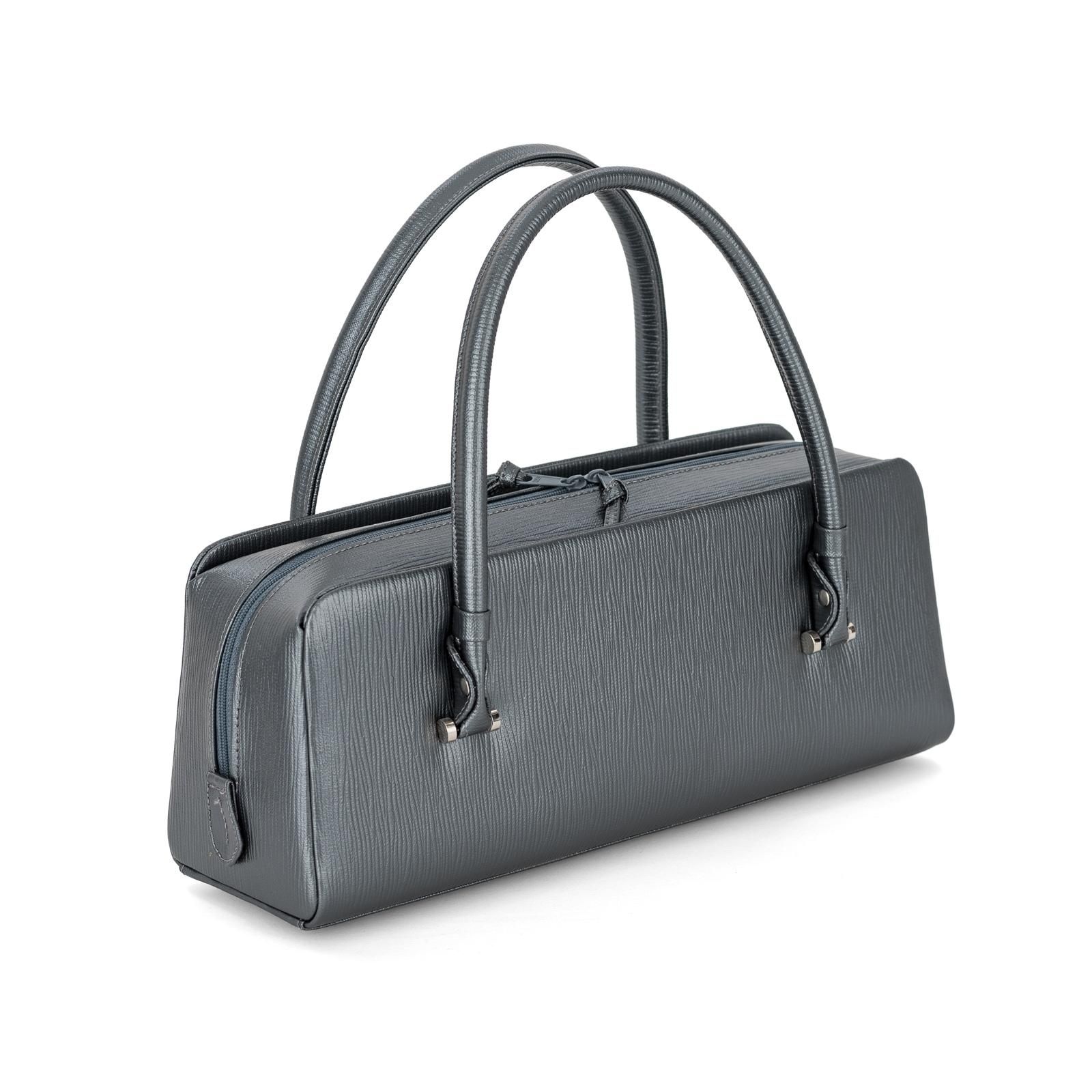 新品 利休バッグ 和帆布 グレー - からん::アンティーク着物