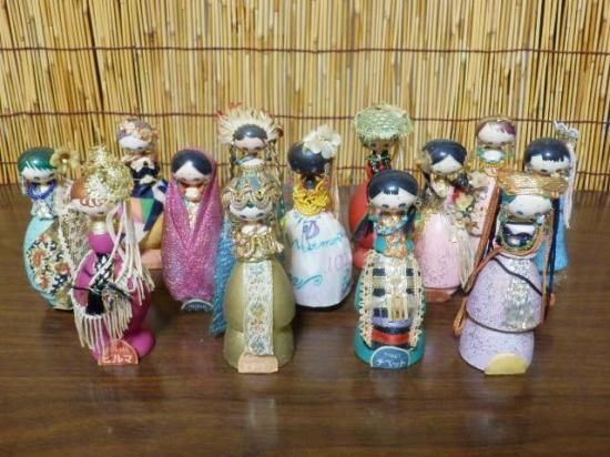 世界風俗こけし人形 13体セット - 「宝の森」昭和レトロ雑貨