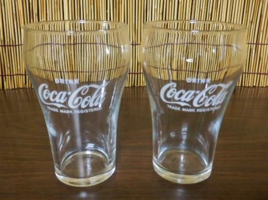 コカ・コーラ グラス 2個セット - 「宝の森」昭和レトロ雑貨