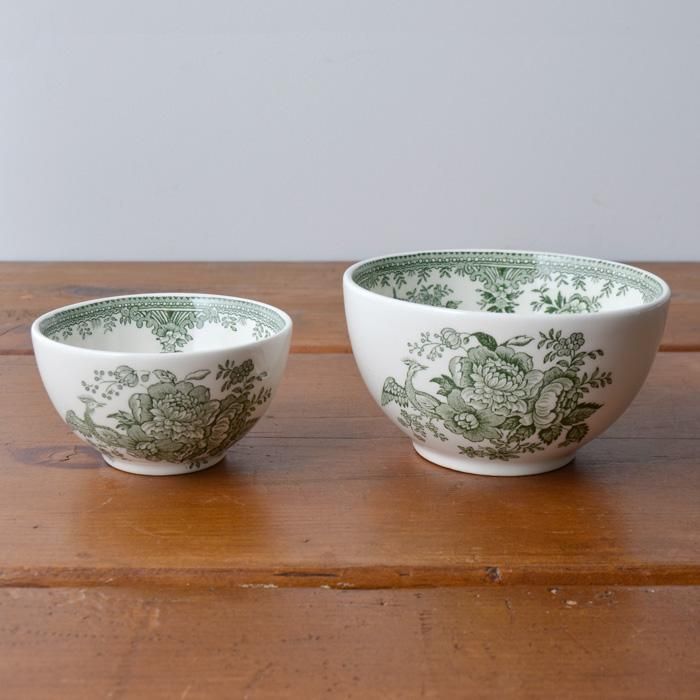 イギリス食器 Burleigh グリーンアジアティックフェザンツ シュガー