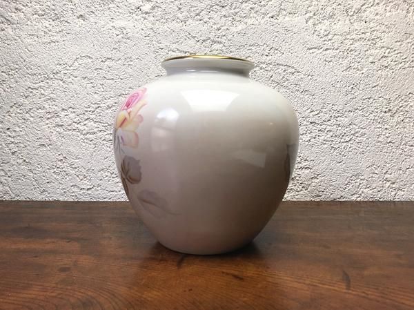 花瓶 花器 ノリタケ 壺 ローズ φ18×D18 cm 直径直径