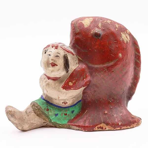 置物・オブジェ 相良人形 鯛持ち童子 大正・昭和