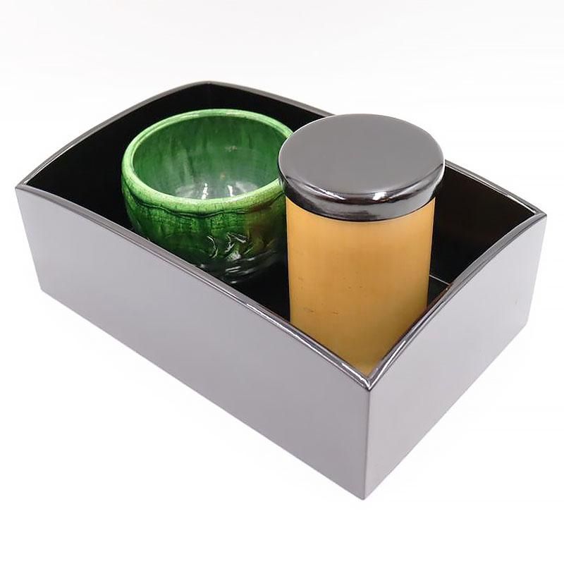 黒漆塗り 煙草盆 昭和初期 約26cm 日本製 アンティーク