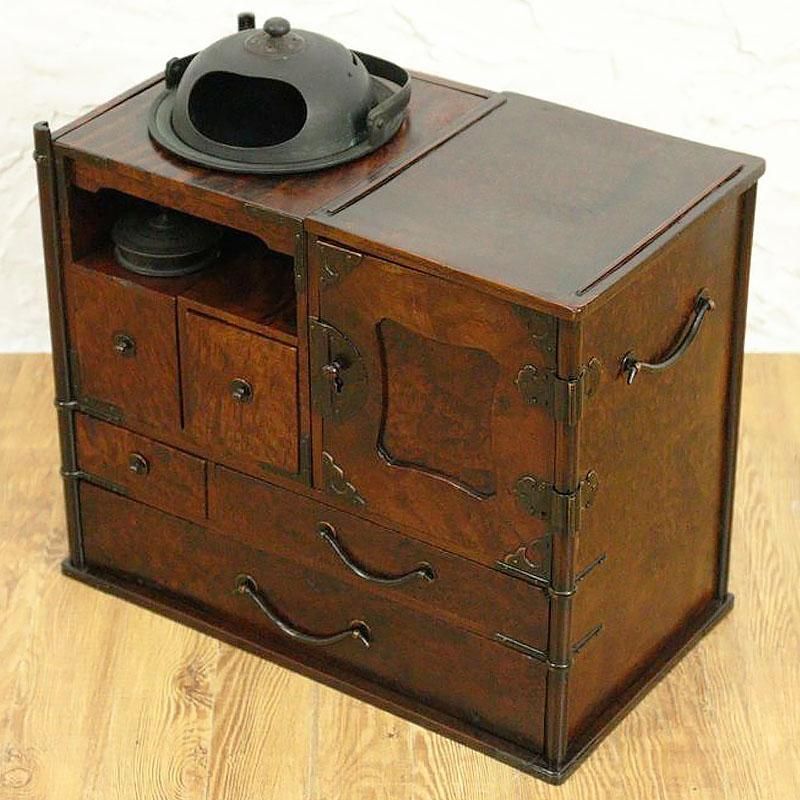 希少 小引出し付き 煙草盆 喫煙具 煙管 大名道具 日本の道具 昔の