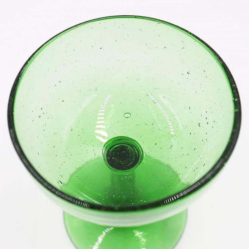 氷コップ レトロガラス 和ガラス 昭和初期 グリーン