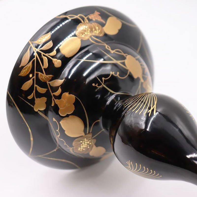 ウィーン窯 瑠璃金彩花瓶台 一双 ハンドペイント 【公式通販】