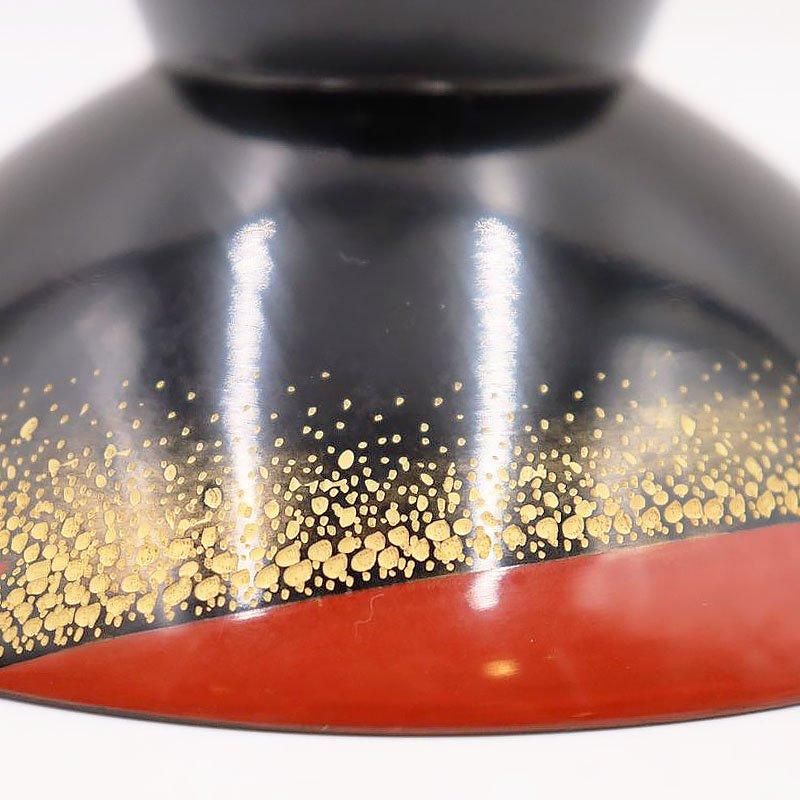 吸物椀 沈金 大正昭和初期 幾何学模様 直径13.5cm