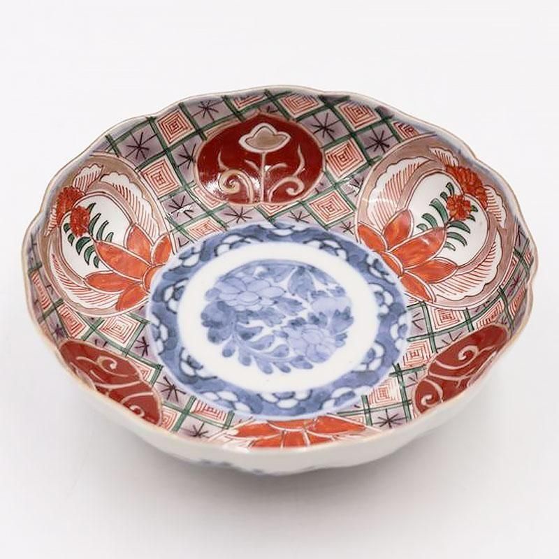 手描き染付アンティーク和食器｜楕円絵皿｜昭和初期