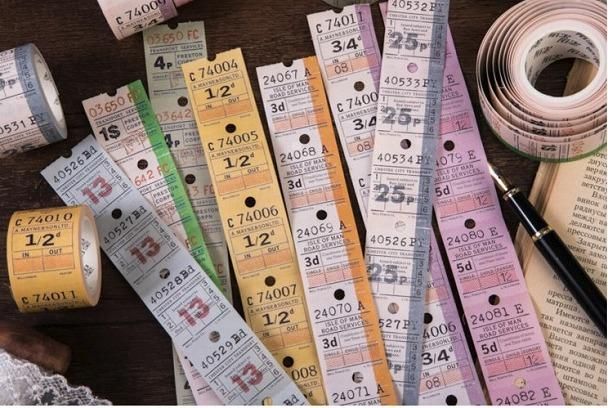 イギリスバスチケット風！おしゃれなロールシール