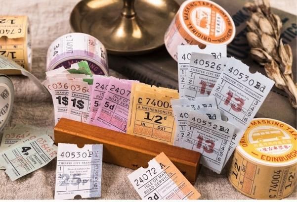 イギリスバスチケット風！おしゃれなロールシール