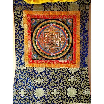 カーラチャクラ・マンダラ軸装1942 - ネパール、アジア、世界