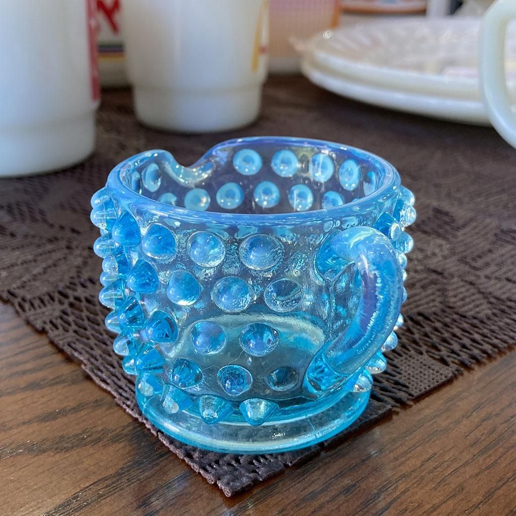 ホブネイル ミニクリーマー ブルーオパールセント 1940～1950年代製造