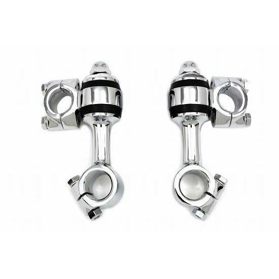 V-TWIN スプリンガー用 ドッグボーンライザー クローム フランダース