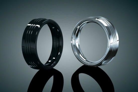 クリアキン ヘッドライト トリムリング 7インチ クローム 83-13