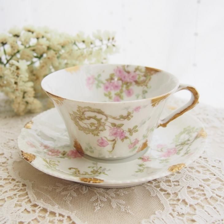 フランス Limoges Theodore Haviland リモージュ アビランド ピンク